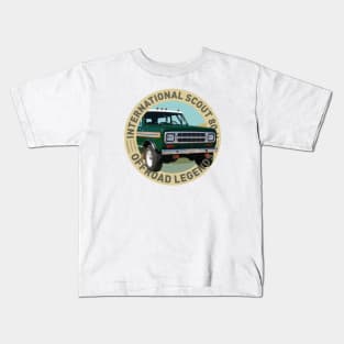 4x4 Offroad Legends: International Harvester Scout 80 II (green) Kids T-Shirt